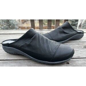 Nice! Naot Paretao Women’s 41 US 10 Ruched Leather Slip On Mules - Black